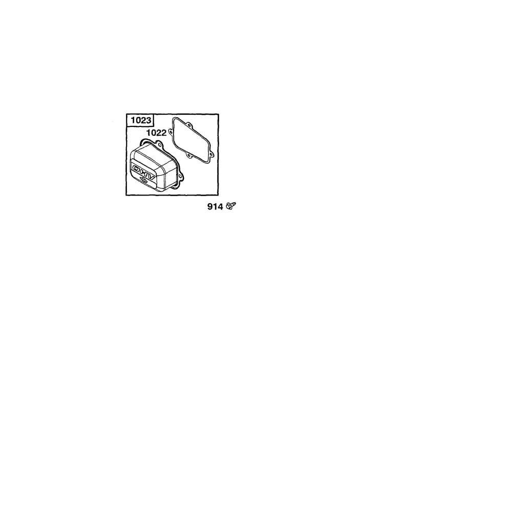 Cover-Rocker Arm Diagram and Parts List for 120600TO120699  Briggs and Stratton Engine